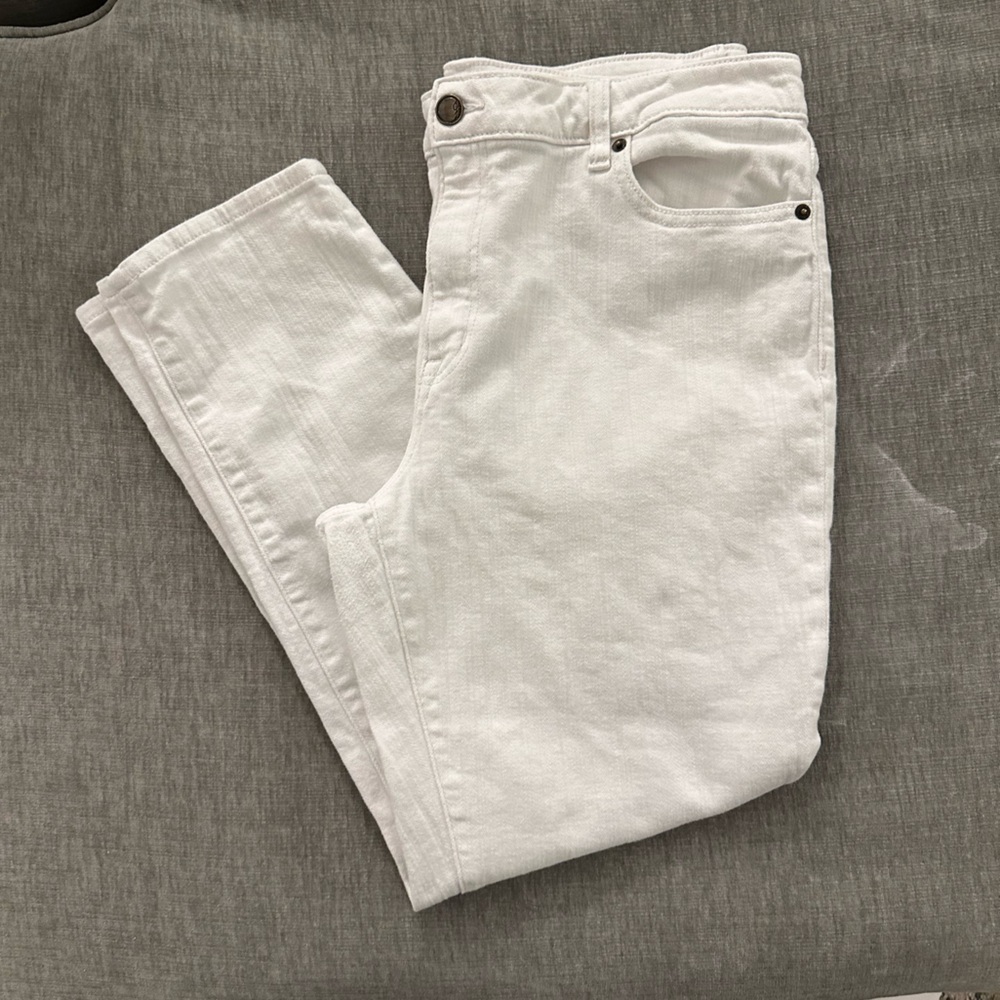 Cosmic Blue straight leg Women's White Jeans - Picture 4 of 4